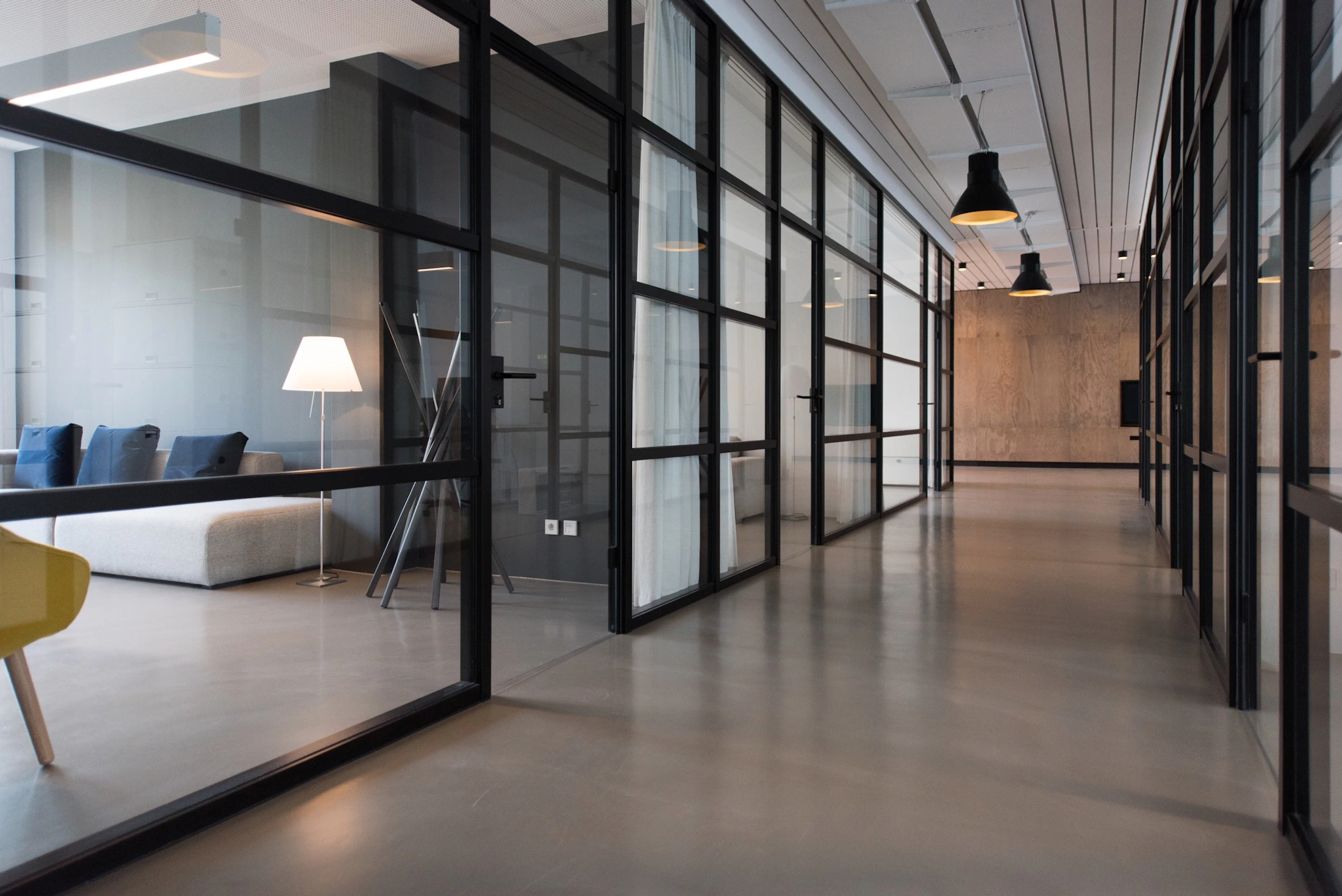 Clean office interior